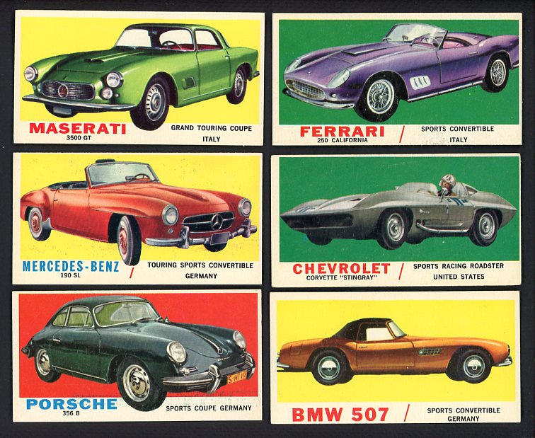 1961 Topps Sports Cars Complete Set EX-MT 481338