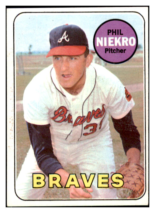 1969 Topps Baseball #355 Phil Niekro Braves EX-MT 481349