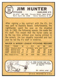 1968 Topps Baseball #385 Catfish Hunter A's NR-MT 481377