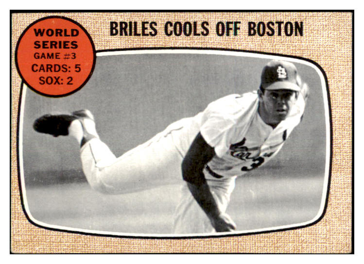 1968 Topps Baseball #153 World Series Game 3 Briles EX 481378