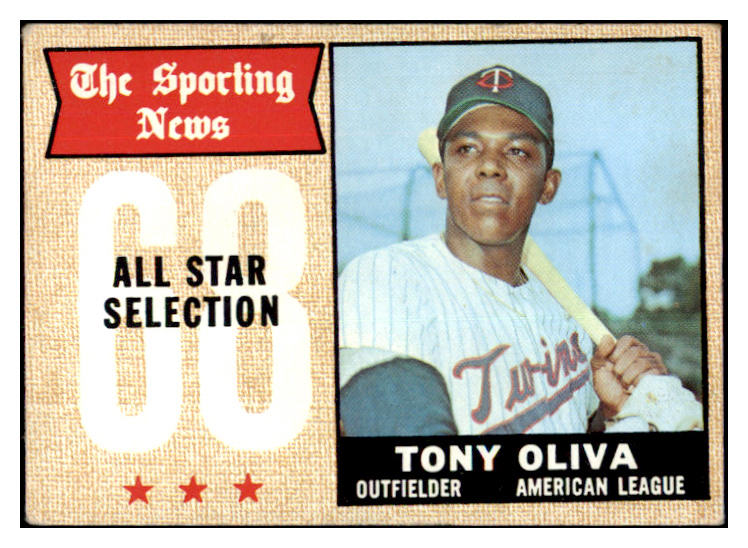 1968 Topps Baseball #371 Tony Oliva A.S. Twins VG-EX 481404