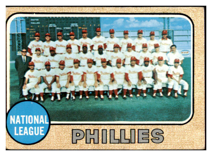 1968 Topps Baseball #477 Philadelphia Phillies Team VG-EX 481405