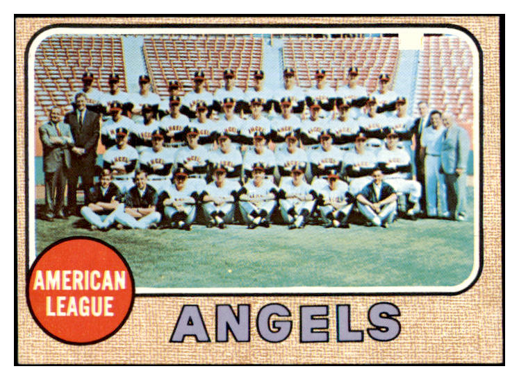 1968 Topps Baseball #252 California Angels Team EX-MT 481406