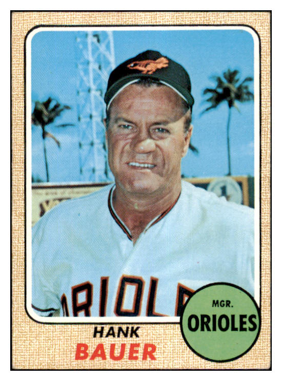 1968 Topps Baseball #513 Hank Bauer Orioles EX-MT 481408