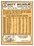 1968 Topps Baseball #350 Hoyt Wilhelm White Sox EX-MT 481409