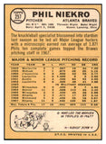 1968 Topps Baseball #257 Phil Niekro Braves EX-MT 481415