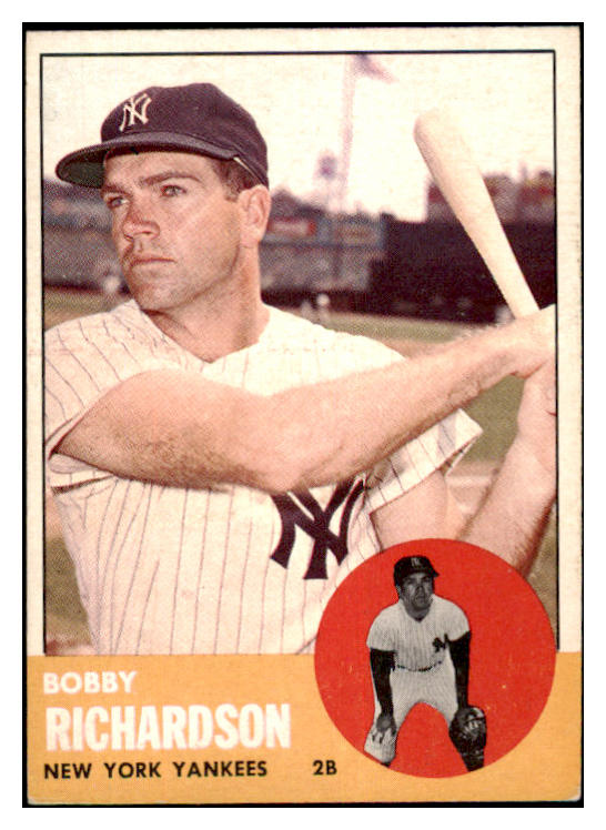 1963 Topps Baseball #420 Bobby Richardson Yankees EX 481426