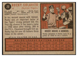 1962 Topps Baseball #020 Rocky Colavito Tigers EX 481468