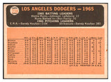1966 Topps Baseball #238 Los Angeles Dodgers Team EX-MT 481531