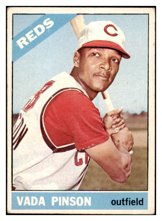 1966 Topps Baseball #180 Vada Pinson Reds VG-EX 481540