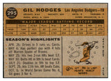 1960 Topps Baseball #295 Gil Hodges Dodges EX-MT 481551