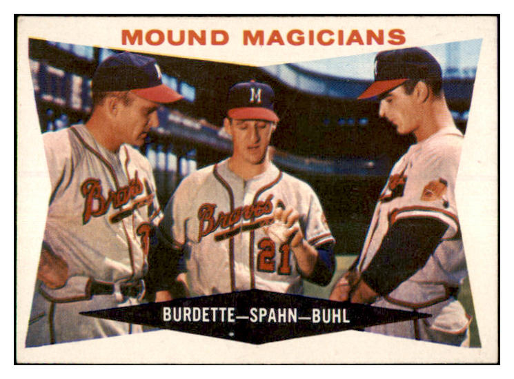 1960 Topps Baseball #230 Warren Spahn Lou Burdette EX-MT 481553