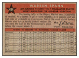1958 Topps Baseball #494 Warren Spahn A.S. Braves NR-MT 481558