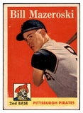 1958 Topps Baseball #238 Bill Mazeroski Pirates VG-EX 481561