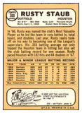 1968 Topps Baseball #300 Rusty Staub Astros VG-EX 481592