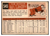 1959 Topps Baseball #545 Tom Morgan Tigers VG 481607