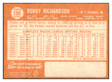 1964 Topps Baseball #190 Bobby Richardson Yankees VG-EX 481613