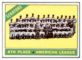 1966 Topps Baseball #194 Washington Senators Team EX 481626