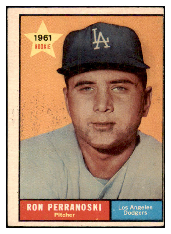 1961 Topps Baseball #525 Ron Perranoski Dodgers VG 481638