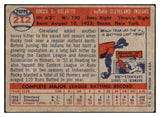 1957 Topps Baseball #212 Rocky Colavito Indians VG 481651