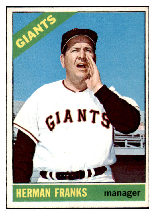 1966 Topps Baseball #537 Herman Franks Giants EX-MT 481682