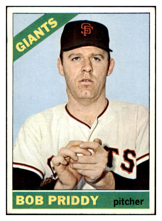 1966 Topps Baseball #572 Bob Priddy Giants NR-MT 481705