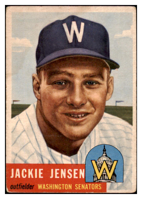 1953 Topps Baseball #265 Jackie Jensen Senators VG-EX 481750