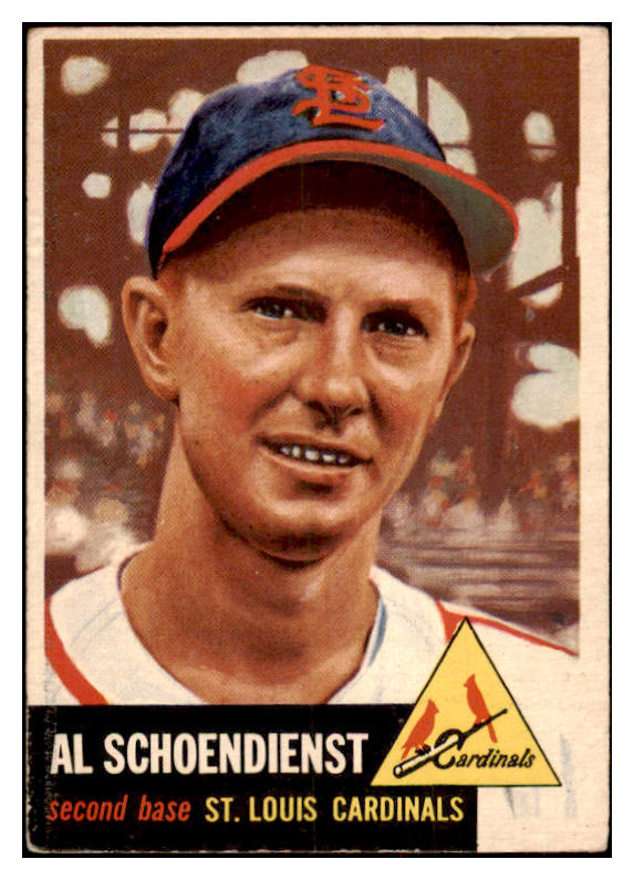 1953 Topps Baseball #078 Red Schoendienst Cardinals VG-EX 481753