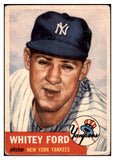 1953 Topps Baseball #207 Whitey Ford Yankees VG 481764