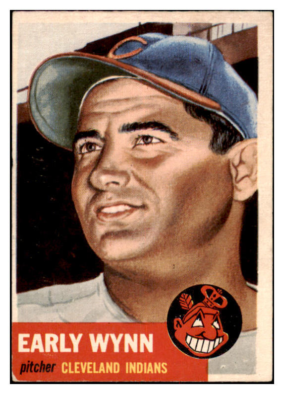 1953 Topps Baseball #061 Early Wynn Indians VG 481775