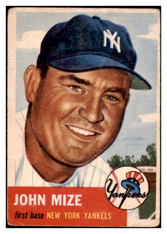 1953 Topps Baseball #077 Johnny Mize Yankees GD-VG 481776