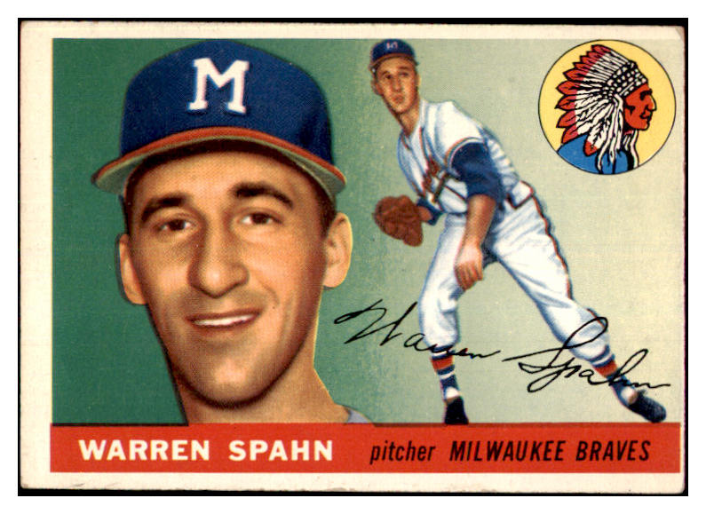 1955 Topps Baseball #031 Warren Spahn Braves VG-EX 481800