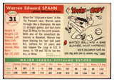 1955 Topps Baseball #031 Warren Spahn Braves VG-EX 481800