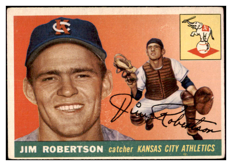1955 Topps Baseball #177 Jim Robertson A's VG-EX 481819