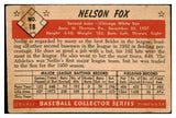 1953 Bowman Color Baseball #018 Nellie Fox White Sox FR-GD 481842