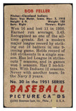 1951 Bowman Baseball #030 Bob Feller Indians VG 481863