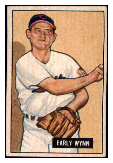 1951 Bowman Baseball #078 Early Wynn Indians EX 481880
