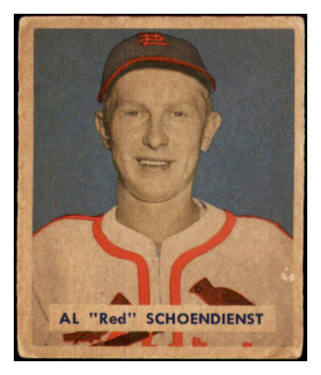 1949 Bowman Baseball #111 Red Schoendienst Cardinals VG-EX 481911