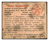 1950 Bowman Baseball #035 Enos Slaughter Cardinals Fair 481930