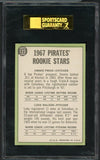 1967 Topps Baseball #123 Luke Walker Pirates SGC 80 EX/NM 482039