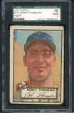 1952 Topps Baseball #313 Bobby Thomson Giants SGC 10 PR 482041