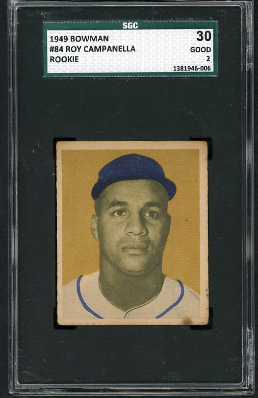 1949 Bowman Baseball #084 Roy Campanella Dodgers SGC 30 GD 482050