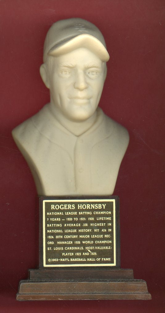 1963 Hall Of Fame Busts Rogers Hornsby Cardinals EX-MT 482067