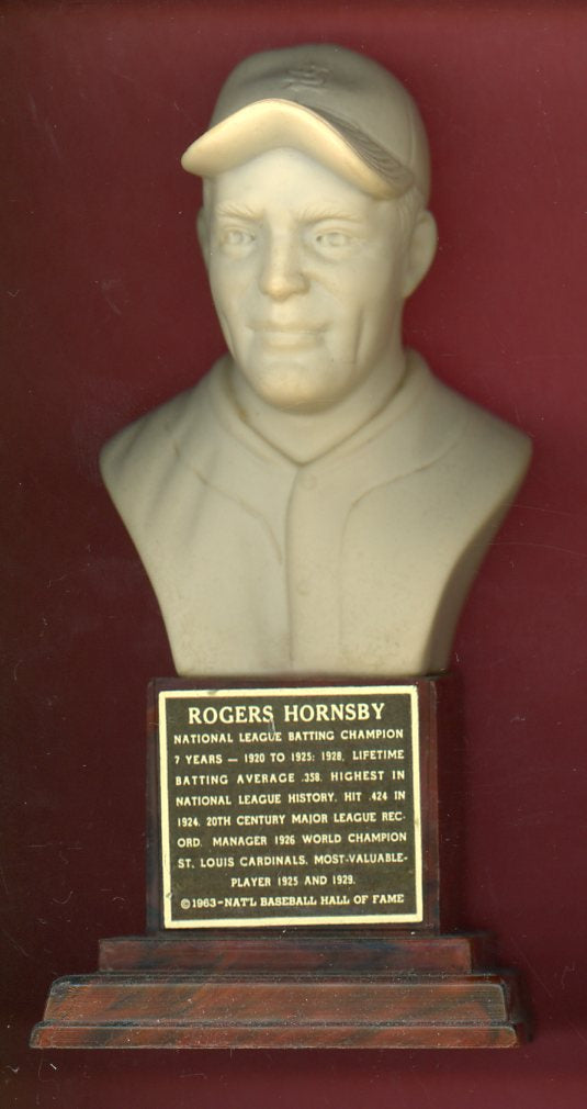 1963 Hall Of Fame Busts Rogers Hornsby Cardinals EX-MT 482068