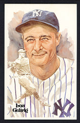 1980 Perez Steele Postcard Lou Gehrig Yankees EX-MT 482077
