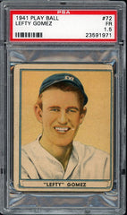 1941 Play Ball #072 Lefty Gomez Yankees PSA 1.5 FR 482097