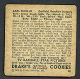 1950 Drakes #018 Carl Furillo Dodgers VG 482132