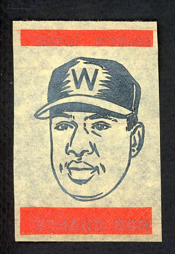 1965 Topps Baseball Transfer Bob Chance Senators NR-MT 482139