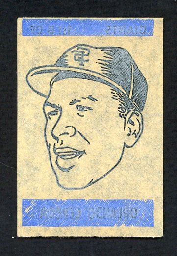 1965 Topps Baseball Transfer Orlando Cepeda Giants EX-MT 482152