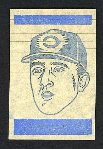 1965 Topps Baseball Transfer Jim Maloney Reds EX 482167